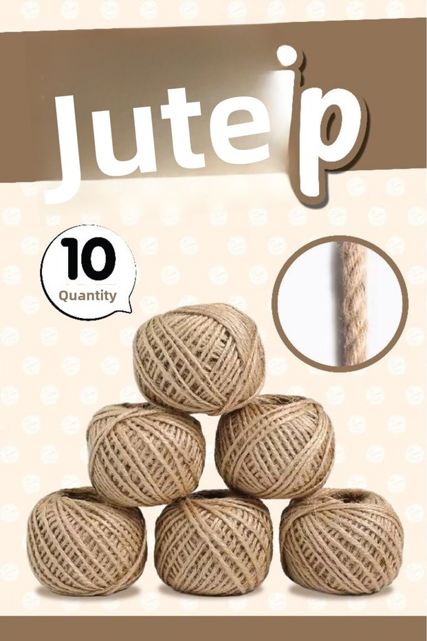 Jute Twine Straw Twine 100 Meters 10 Pieces Straw Twine – Weaving Twine – Weaving Twine-T1490