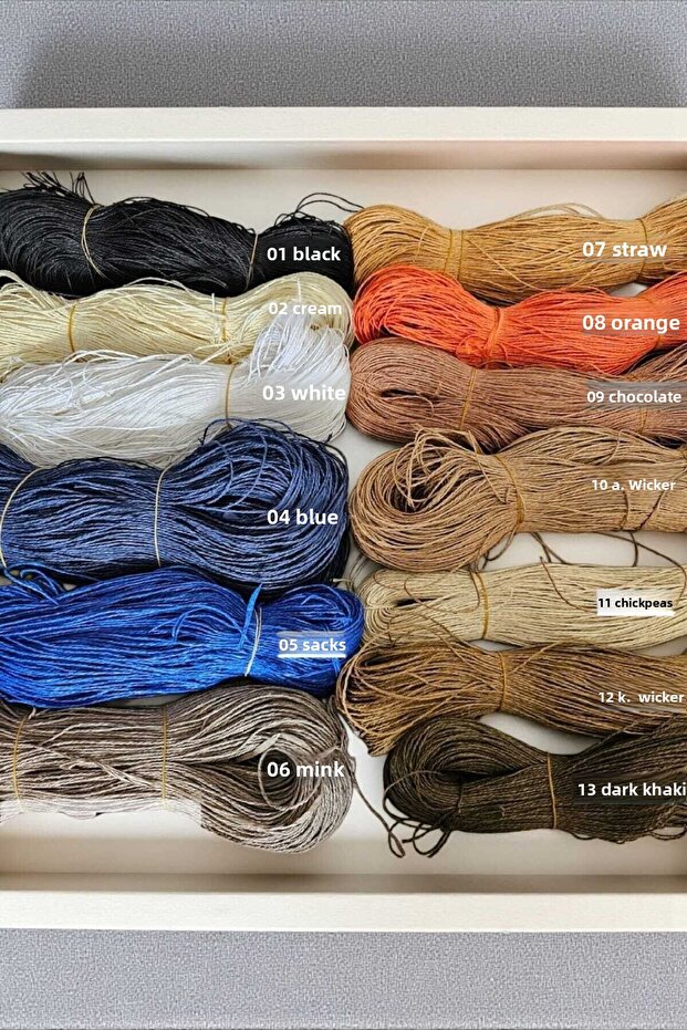 Paper Yarn 450-500 Gr. 03-White (the Visual Color Is for Reference Only, It Will Be White with a Weight of Approximately 450-500 Gr.)