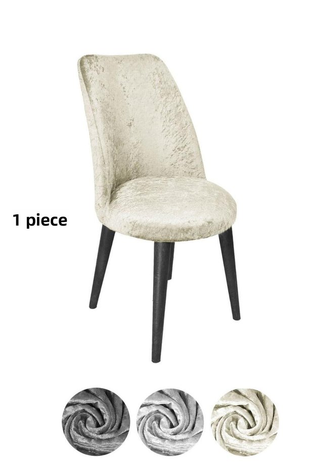Velvet Fabric Oval Chair Cover,Chair Cover 1Pcs