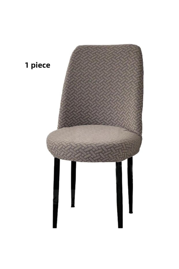 Brick Pattern Oval Chair Cover Lycra Flexible Washable Elastic Chair Cover (1 Piece)