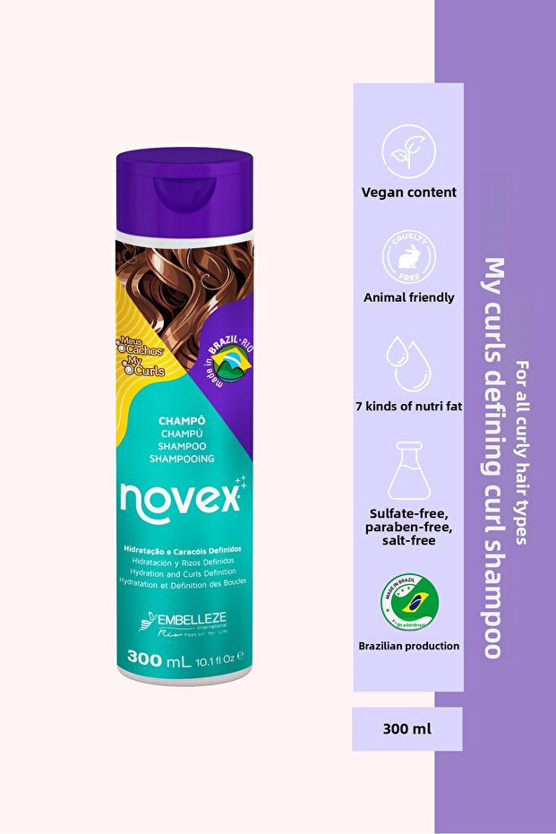 My Curls - Curl Enhancing Shampoo Containing 7 Types of Nutri Oils and Cranberries 300ml -