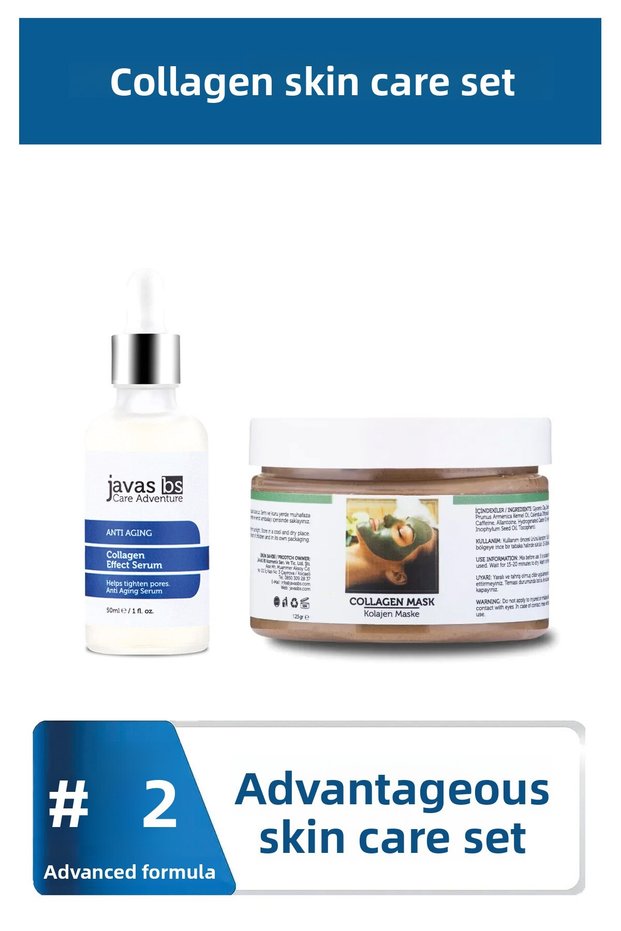 Collagen Mask & Serum Set – Firming, Moisturizing, Anti-Wrinkle Skin Care Set