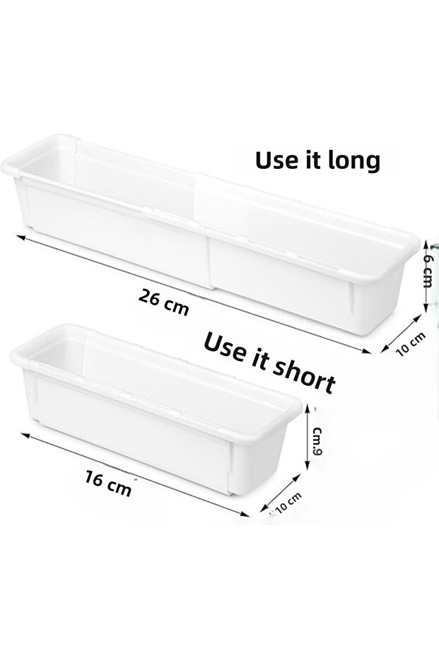منظم مكياج قابل للتعديل - منظم أدراج معياري قابل للتعديل - 3
