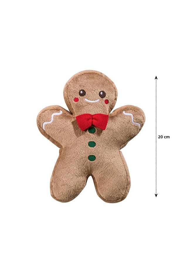 Plush Throw Pillow with Cookie Man Figure 20 cm (W5)