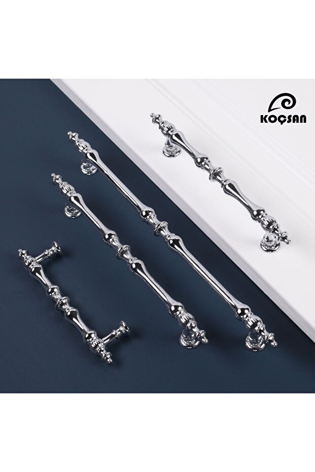 Crescent Chrome 96 mm Handle Luxury Country Kitchen Furniture Cabinet Drawer Handle