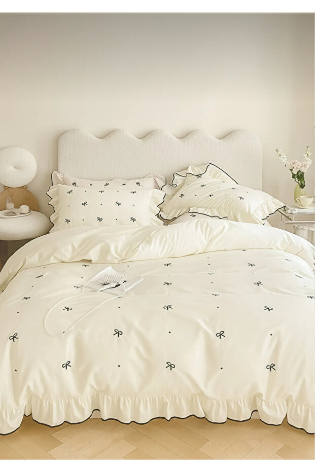 Soft elegance %100 pamuk çift kişilik nevresim seti - 2