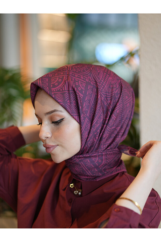 ÇİNİ DESEN SOFT EŞARP - 2