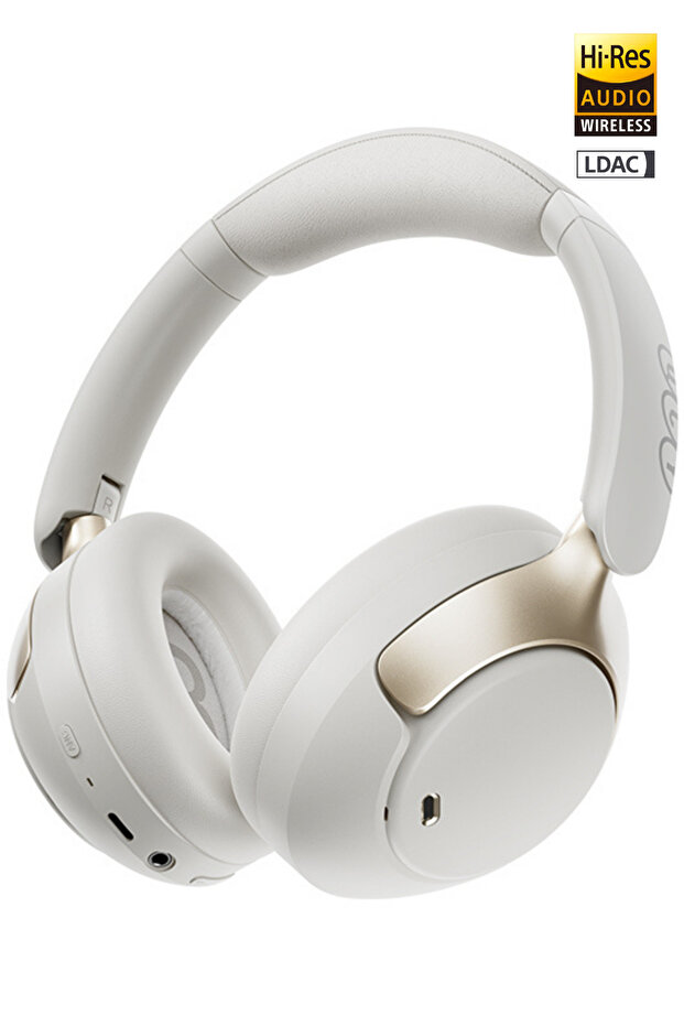 H3 Pro Hybrid Anc Hi-res Ldac Bluetooth 5.4 Kafaüstü Kablosuz Kulaklık Çift Cihaz Desteği Beyaz - 1