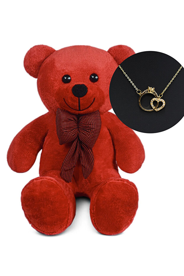 90 Cm Papyonlu Peluş Ayıcık - 1