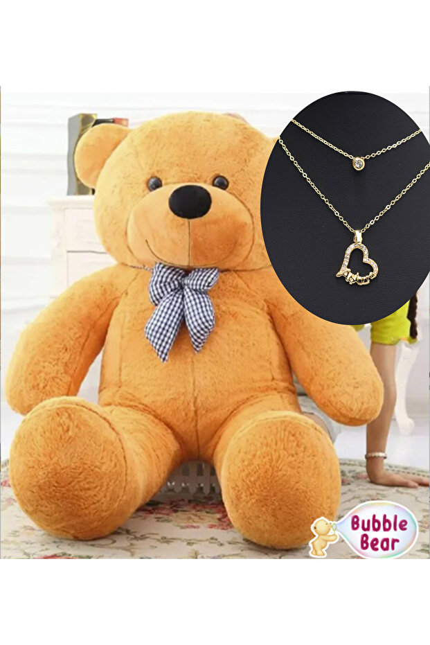 90 Cm Papyonlu Peluş Ayıcık - 1