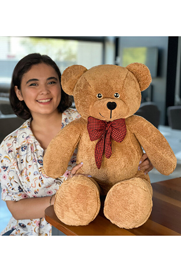 90 Cm Papyonlu Peluş Ayıcık - 3