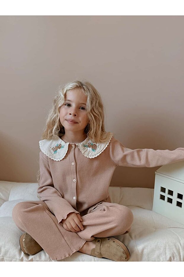 Mira Girl's Embroidered Camisole Set