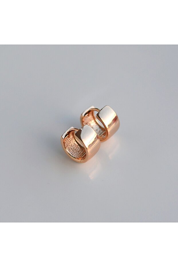 Geniş Bombeli Halka Küpe - 3