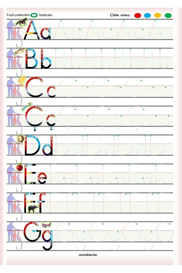 Preschool 1St Reading and Writing Teaching in the Classroom Activity Activity Preparation Notebook Book Writing 1 Full Set - 8