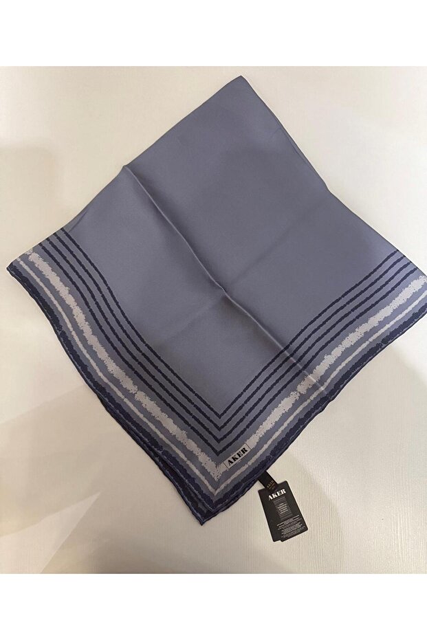 KENARI ŞERİTLİ İPEK EŞARP - 1