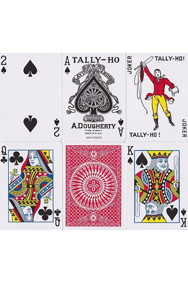 Tally-Ho Circle Back Red Playing Cards - 2