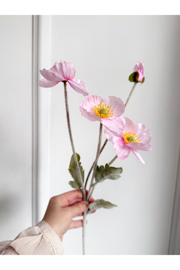 4 lü Gelincik Çiçeği Tek Dal - 1