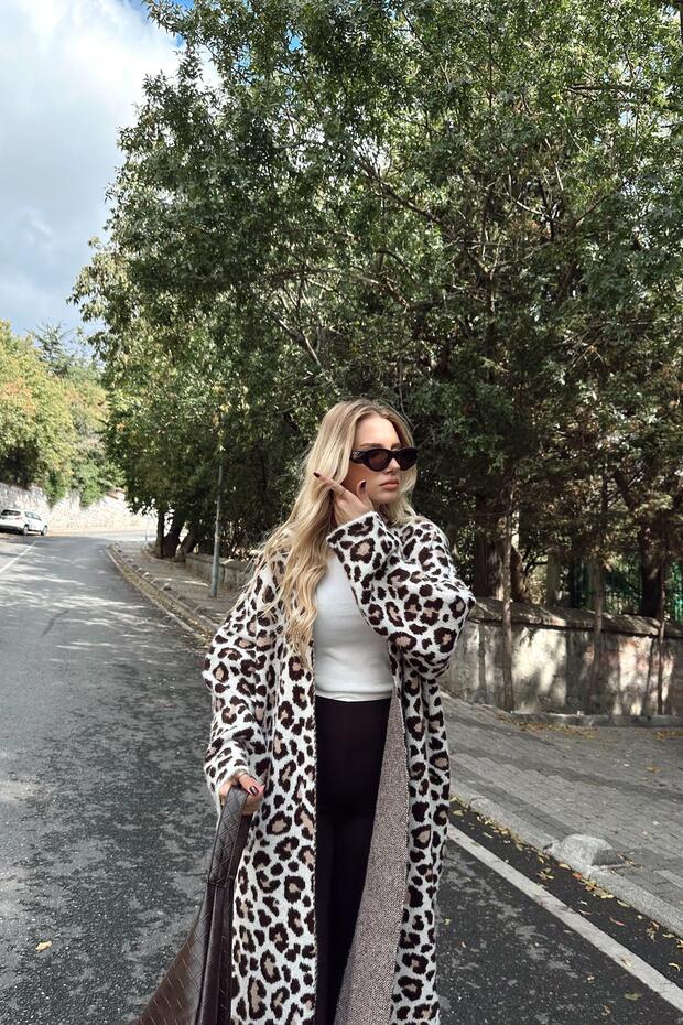 سترة طويلة بنمط ليوبارد - 1