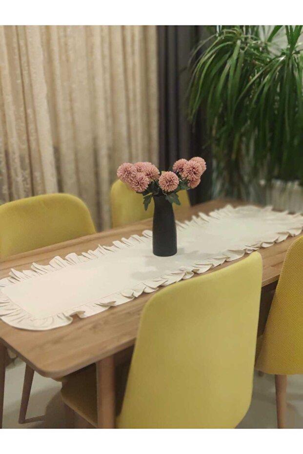 Buldan Kumaş Fırfır Detaylı 40 X 140 Runner - 2