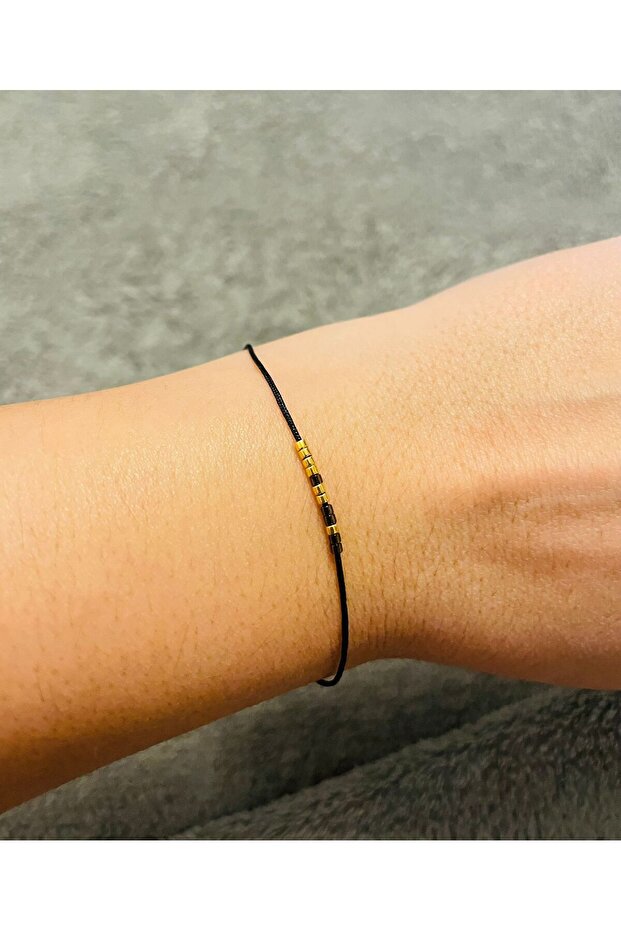 Adjustable Cord Bracelet, Morse Code - Aunt - 2