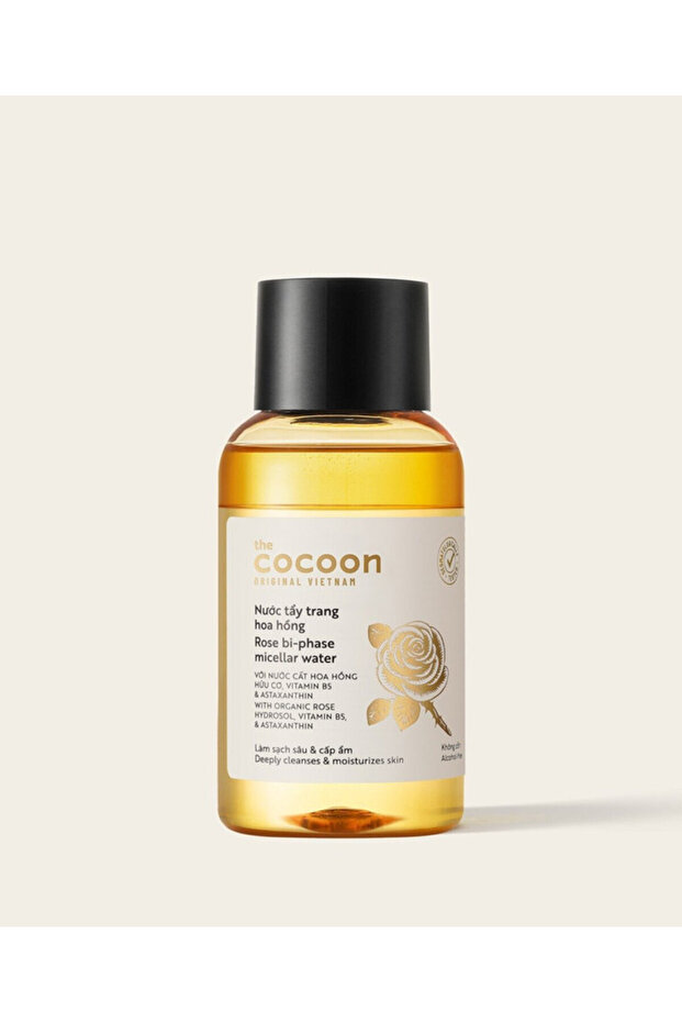 Rose Bi-Phase Micellar Water 140ml Makeup Remover Hydrating Cleanser for Soft Clean Skin