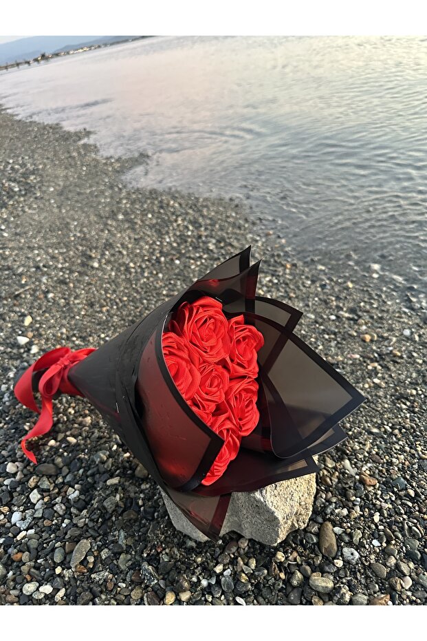 7’li Kırmızı Solmayan Gül Buketi - 1