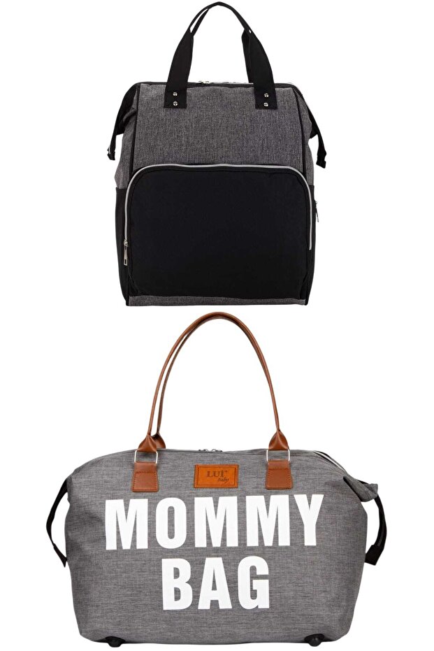 Mother Baby Care Backpack and Mommy Bag Shoulder Bag 2-Piece Set