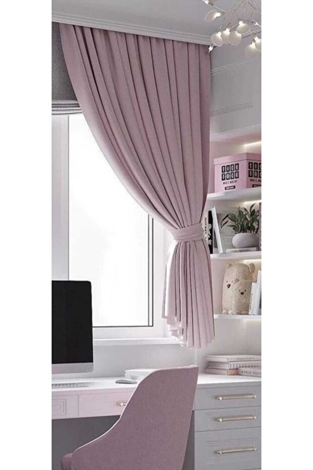 Youth Room Solid Color Adafon Velvet Background Curtain