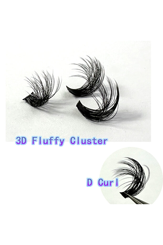 MIX 0.07mm D 6Row80D 54Row 30D-100D 5D Fluffy Thick Lashes Clusters 9-16mmMix Wispy Individual Lashe