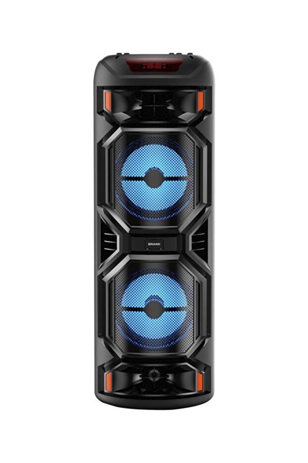 D27 Siyah RGB Işıklı Mikrofonlu Kumandalı USB/TF/FM/MIC/BT Bluetooth Hoparlör - 3