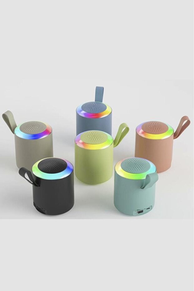 Bluetooth Hoparlör SD USB Destekli D24 Pembe - 5