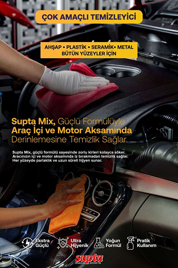 Mix Çok Amaçlı Temizlik Maddesi 1 Lt 3 Adet - 7