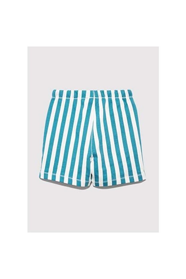 ÇİZGİLİ ÖRME ŞORT - 2