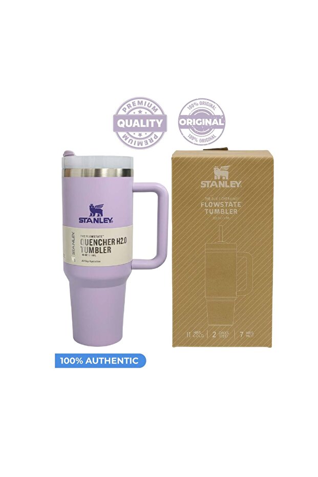 Stanley Quencher H2.0 Flow State Stainless Steel Vacuum Insulated Tumbler with Lid & Straw, 40oz