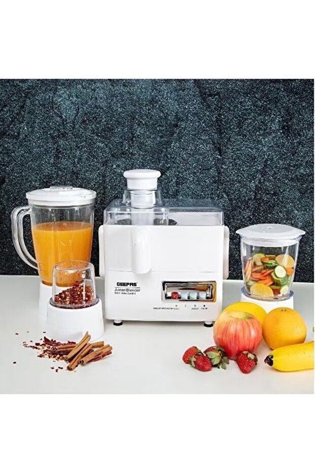 Multi-Functional 4-In-1 Food Processor (Juicer/Blender/ Grinder & Chopper) With Plastic - 2