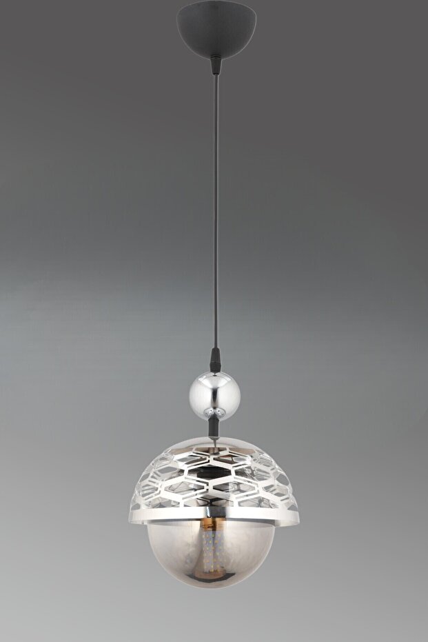 Lema Tekli Sarkıt Avize Füme Glob Camlı Koridor Hol - 3