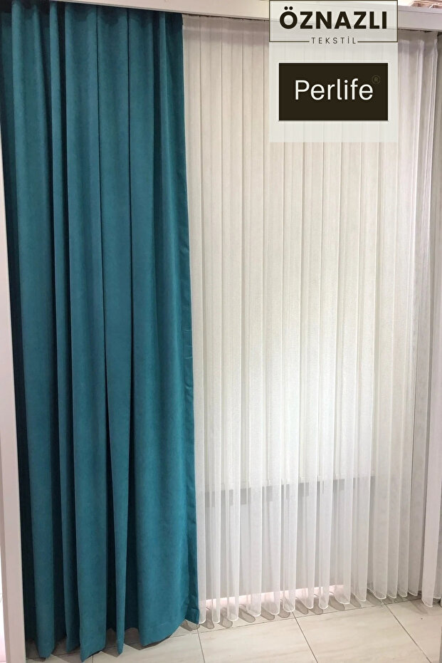 Fonluk Kumaş Pilesiz Perde - 4