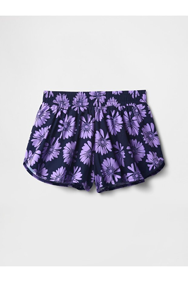 Kız Çocuk Mor Spor Şort - 5