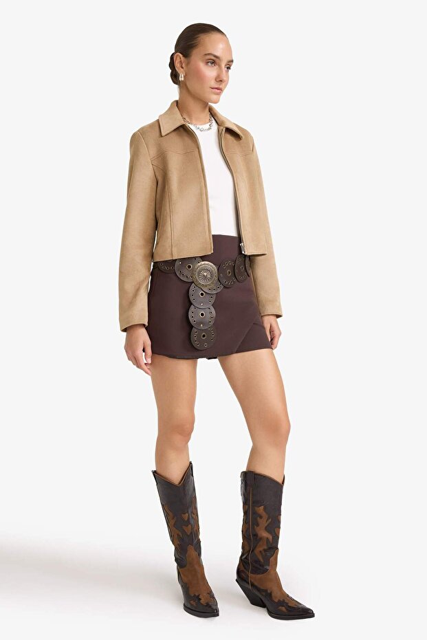 Yüksek Bel Şort Etek F8310AX25AU - 2