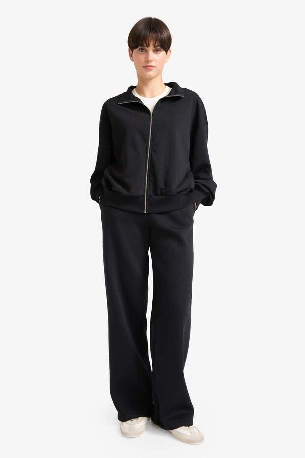 Regular Fit Basic Прямий кардиган на блискавці F7107AX25AU - 2