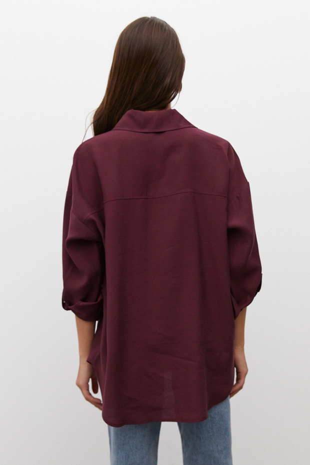 Apoletli Oversize Gömlek - 7