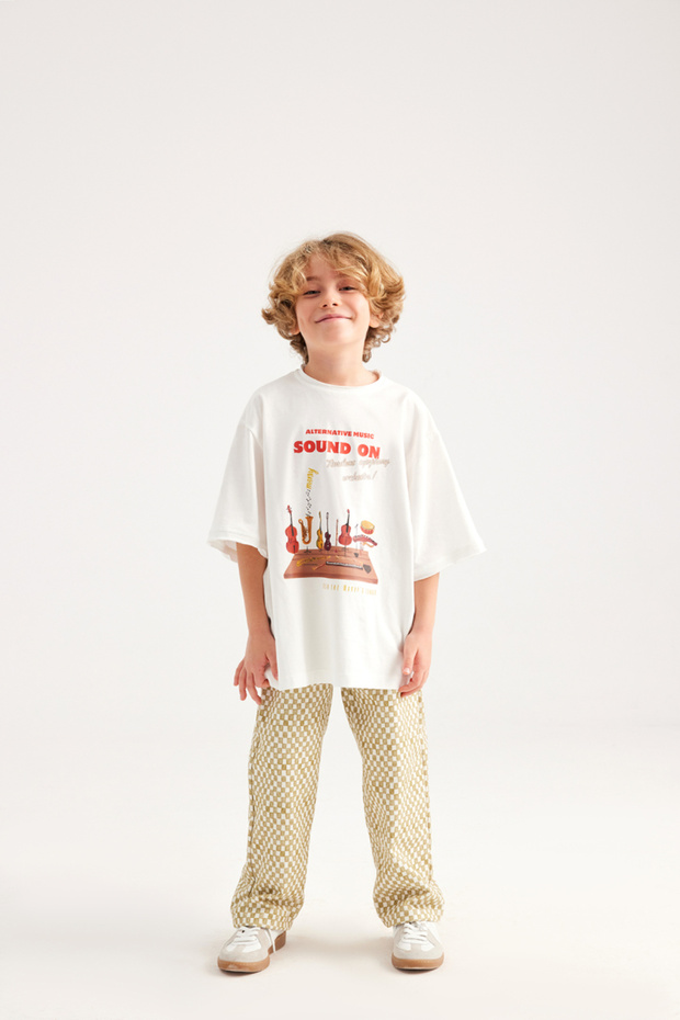 بنطلون بنمط الشطرنج - 1