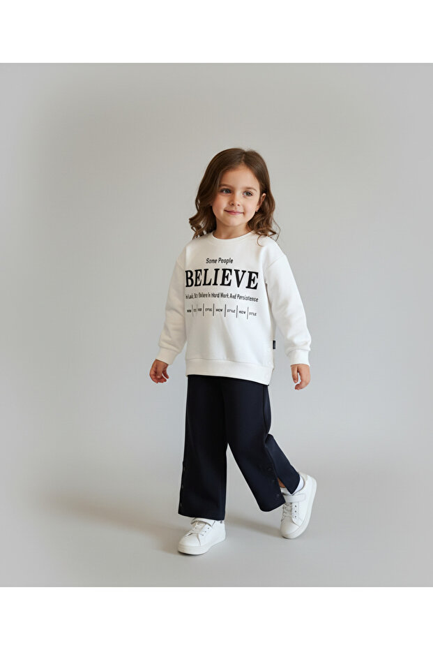 Printed Two-Strap Top and Bottom Set for Girls