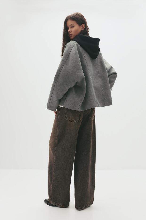 Kısa yün palto - 4