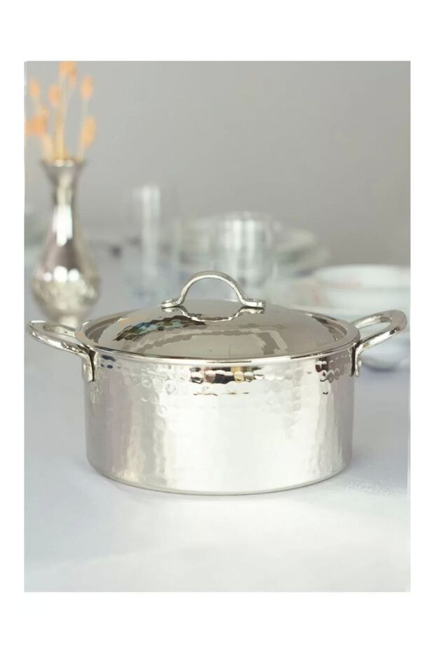 Copper Pot Modern Deep Model 21 cm Silver Color