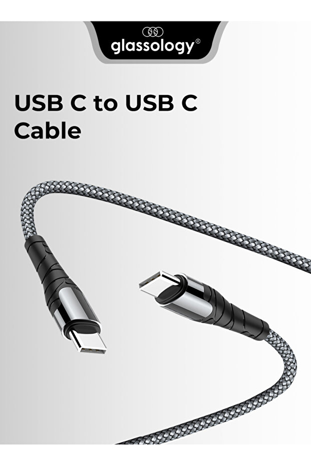 1.2M USB-C to C Cable 3A Fast Charging & 480Mbps Data – Black