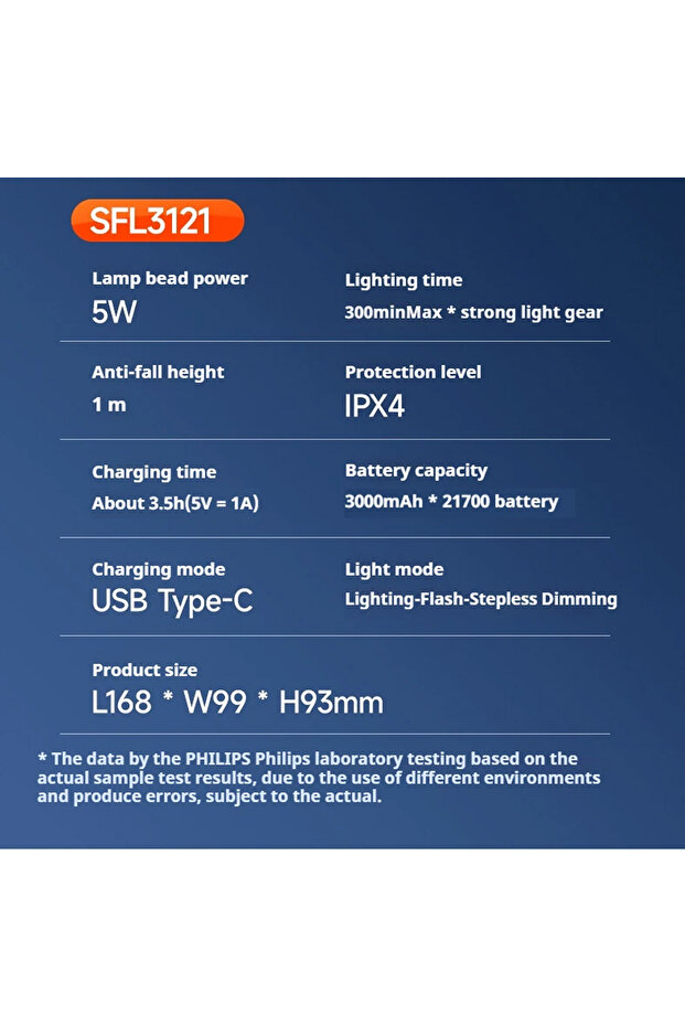 Black new SFL3121 flashlight strong searchlight with side light can be used for a variety of - 2
