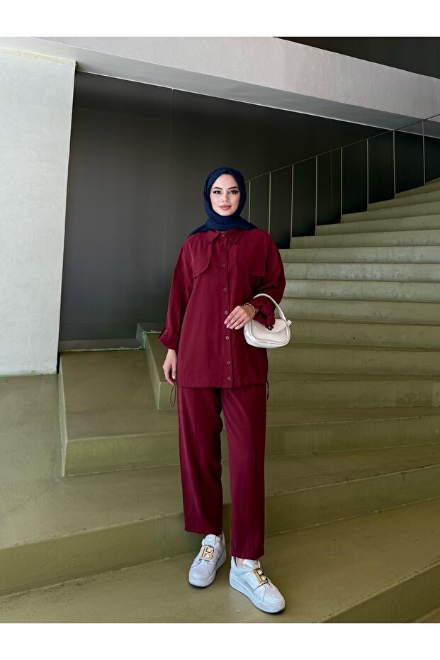 طقم ملابس مودال مع قميص