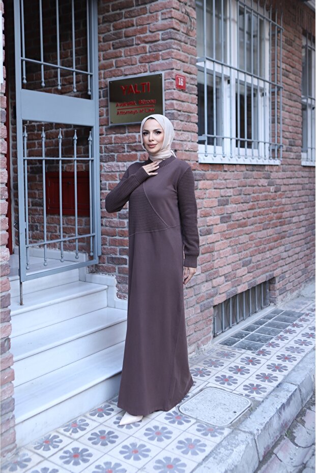 Rochie din tricot cu două fire - 2