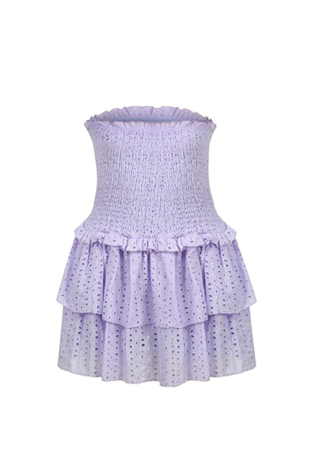 Lucca Şortlu Elbise Mor - 2